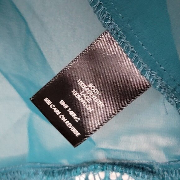 Torrid Size 00 Green / Blue Lightweight Sheer Women's Open‎ Cardigan Lace Lined - Picture 5 of 5